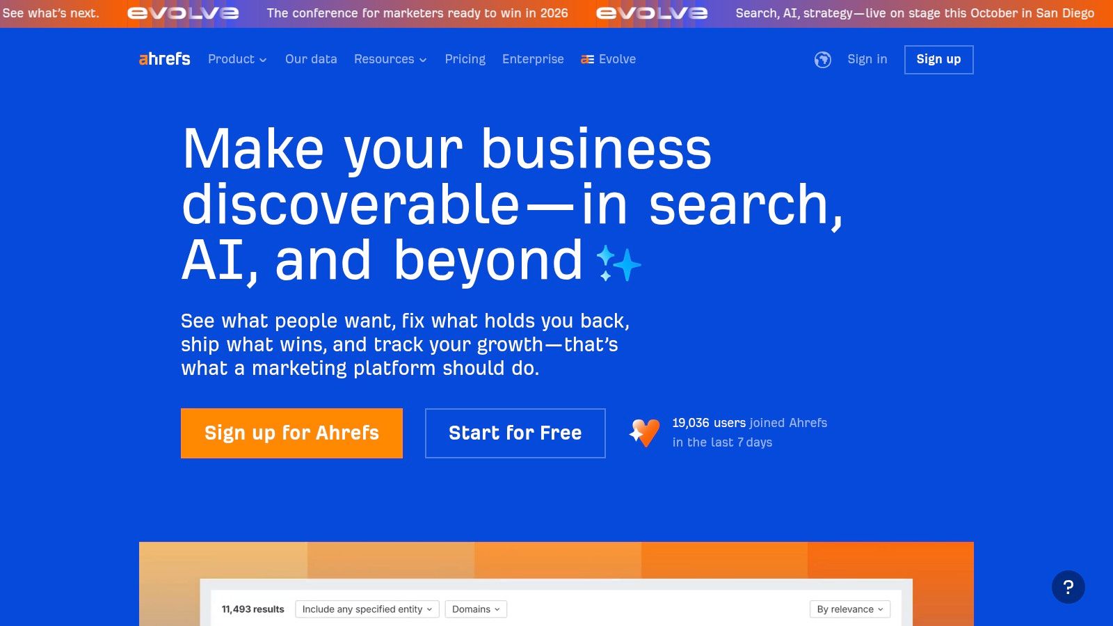 Ahrefs Site Explorer